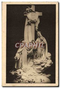 Old Postcard La Chapelle des Carmelites of Lirieux Sculpt Group dominating th...