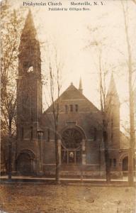 F31/ Shortsville New York NY RPPC Postcard 1913 Prsbyterian Church