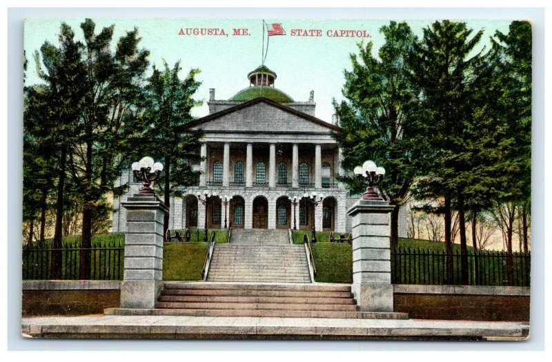 Postcard State Capitol, Augusta ME Maine G33