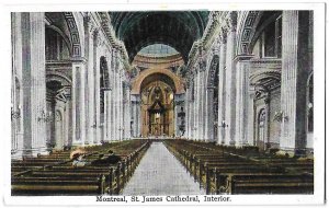 Interior of St. James Cathedral Quebec, Montreal Canada