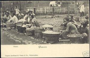 indonesia, JAVA GAROET, Native Sellers on Passar (1899)