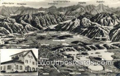 Arnspitzen Wetterstein Swizerland Postal Used Unknown, Missing Stamp 