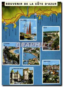 Modern Postcard Souvenir of the French Riviera