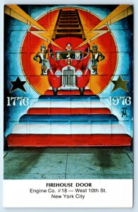 NY FDNY Firehouse Postcard New York