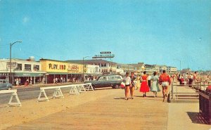 Hampton Beach The Shops and Boardwalk Amusement Area Postcard