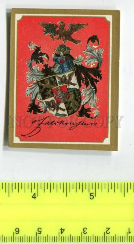 428127 coats of arms Vintage Friedrich Hindenburg Tobacco Card w/ ADVERTISING