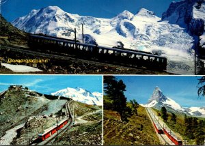 Switzerland Zermatt Multi View Gornergratbahn and Matterhorn