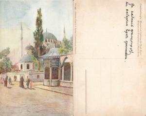 SHAH ZADE MOSQUE ISTANBUL TURKEY ANTIQUE POSTCARD