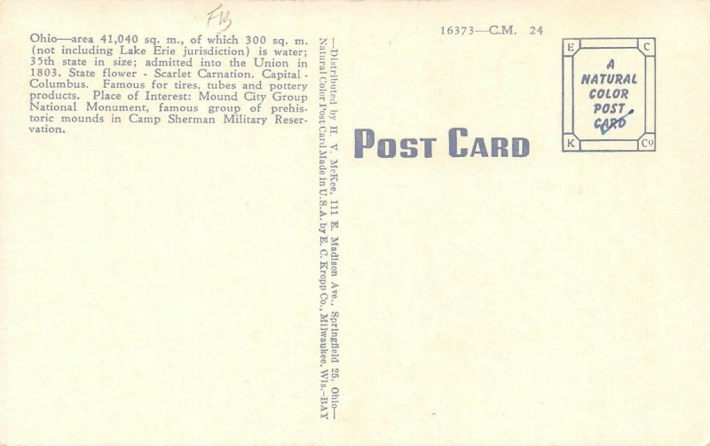 LP53    Ohio Postcard Kropp Publisher Comic