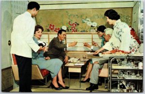 Airplane Kiku-No-Ma Lounge of DC-8 Jet Courier Postcard