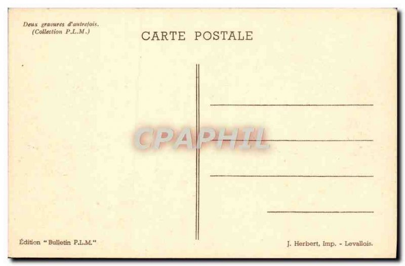 Old Postcard The Train departure L & # 39arrivee