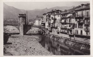 Sospel Vieilles Maisons Sur La Bevera French Real Photo Postcard