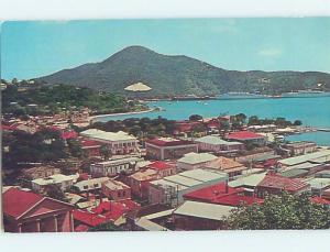 Pre-1980 AERIAL VIEW Charlotte Amalie - St. Thomas US Virgin Islands USVI A5234