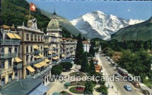 Hotels Viktoria und Jungfrau Interlaken und die Jungfrau Swizerland Postcard