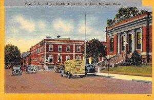 YWCA Court House Philadelphia Cheese Delivery Truck NewBedford MA linen postcard