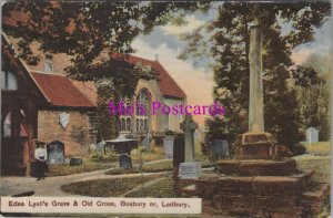 Herefordshire Postcard -Bosbury, Edna Lyall's Grave & Old Cross    RS38260