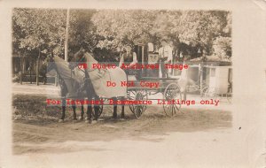 MN, Pipestone, Minnesota, RPPC, George E Sellers Furniture Delivery Wagon, Photo