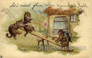 Series 955 Raphael Tuck Artist Louis Wain 1906 light crease right top corner ...