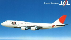 Vintage Postcard Japan Airlines Nikko Tokyo Boeing 747-400 Unposted