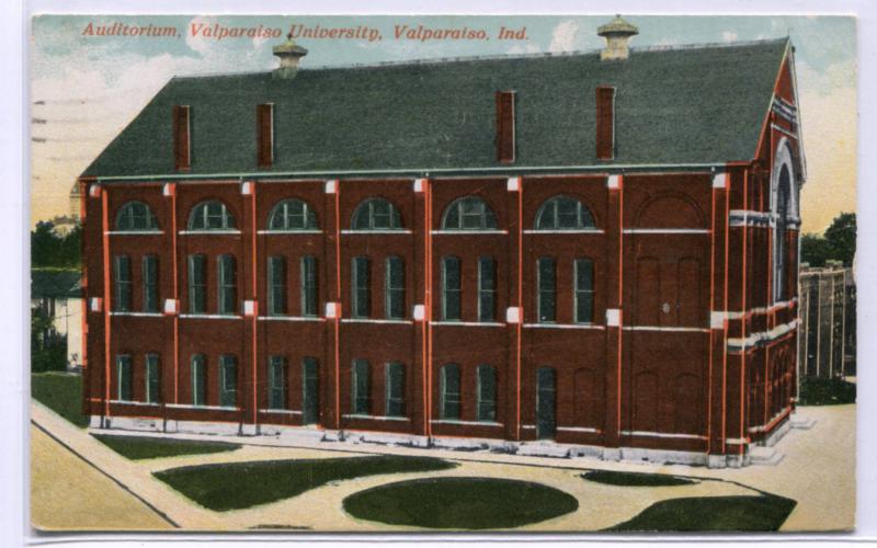 Auditorium Valparaiso University Indiana 1927 postcard