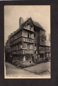 France French Bayeux Vieille Maison Rue St Martin Carte Postale Postcard