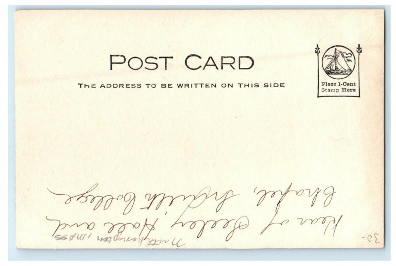 c1905 Seeley Hall And Chapel Northampton Massachusetts MA RPPC Photo Postcard 