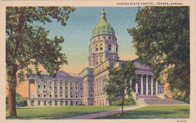 Kansas Topeka State Capitol Building Curteich