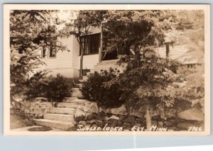 1950 RPPC ELY MINNESOTA SUNSET LODGE*HAMILTON PHOTO CO AMES IOWA POSTCARD