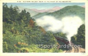 Southern Railway Train - Misc, North Carolina NC Postcard