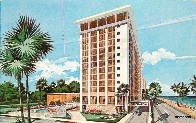 1965 Sheraton Hotel Fort Lauderdale Florida Schwarm Artist Impression 897