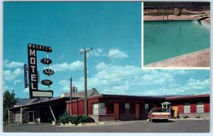HEBER CITY, Utah  UT    Roadside WASATCH MOTEL South Main Street  1967 Postcard 
