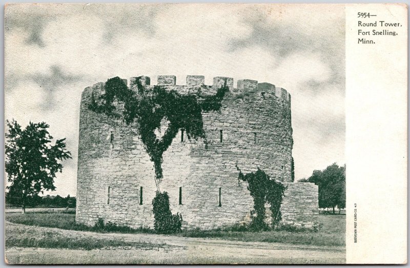 Round Tower Fort Snelling Minnesota MN Historic Visitor Center Postcard