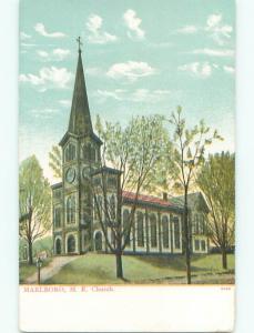 Unused Pre-1907 M.E. CHURCH Marlboro Maine ME Q1655