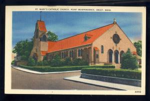 Onset, MA/Mass/Massachusets Postcard, St mary's Catholic Church, Cape Cod