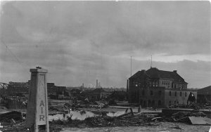 J34/ Pueblo Colorado RPPC Postcard c1921 Flood Disaster Social Center 242