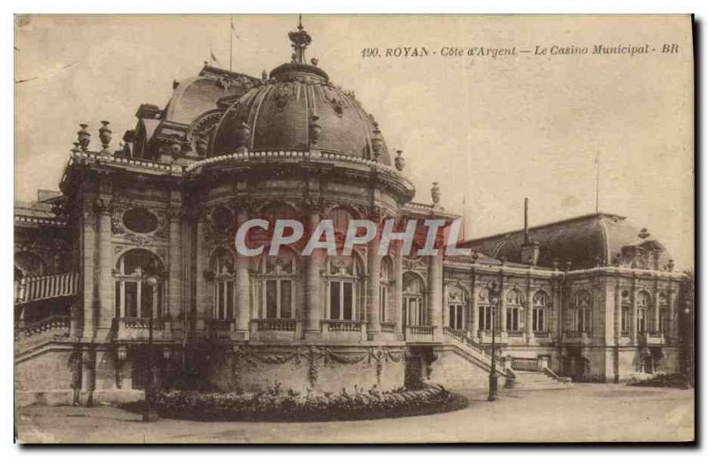 Old Postcard Royan Cote d & # 39Argent City Casino