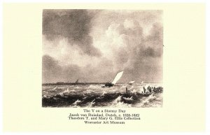 The Y on a Stormy Day Worcester Art Museum Souvenir Postcard-