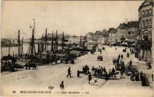 CPA BOULOGNE-sur-MER Le Quai Gambetta (405876)