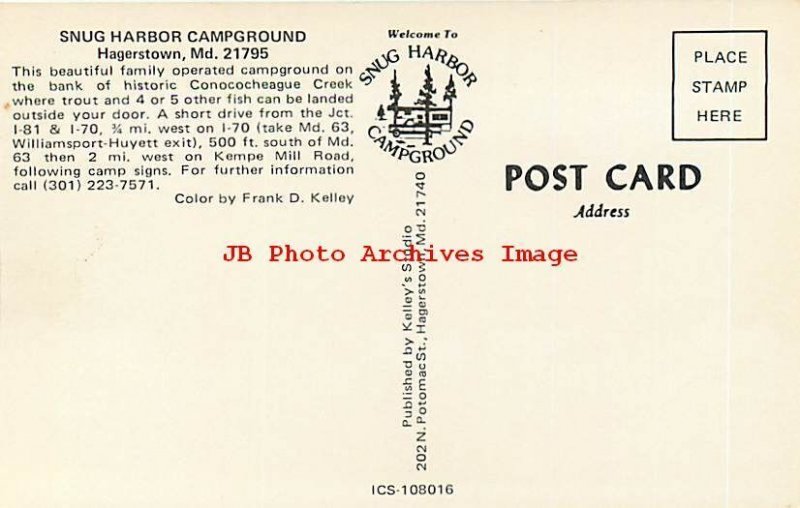 MD, Hagerstown, Maryland, Snug Harbor Campground, Trailers, Kelly's No ICS108016