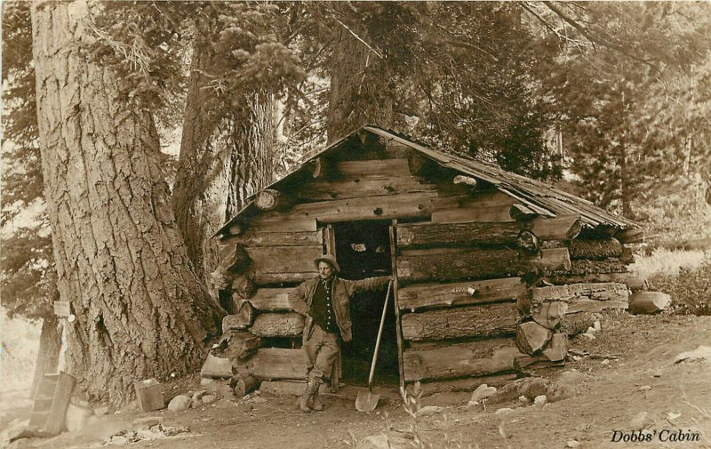 RPPC Postcard Forest Home Vangaurd at Dobb's Cabin San Bernardino CA