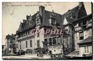 Old Postcard Perigueux House of Old Bridge