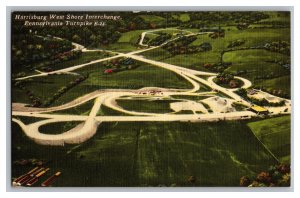 Harrisburg West Shore Interchange Pennsylvania Turnpike Postcard