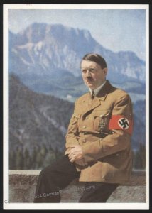 3rd Reich Germany Adolf Hitler Color Portrait  Hoffmann Nr430 Card 112740