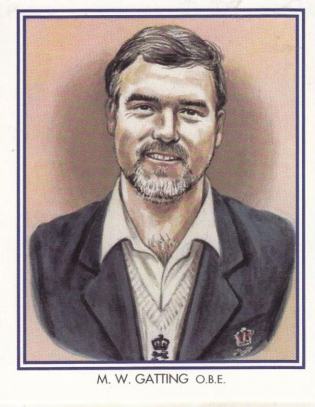 MW Mike Gatting Middlesex Cricket Club Cricketer Rare Cigarette Card