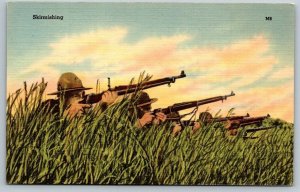 US Army  1903 Springfield Rifle  Skirmishing   Postcard