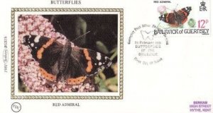 Red Admiral Postcard Butterfly Benham First Day Cover