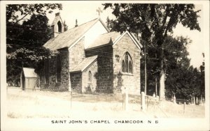 Chamcook New Brunswick NB Saint John's Chapel Real Photo Vintage Postcard