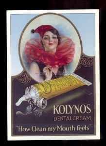 ad4058 - Kolynos Dental Cream - Girl dressed as Pierrot Modern Advert postcard