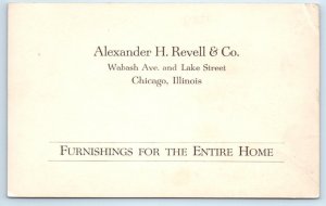 RPPC CHICAGO, IL ~ Advertising ALEXANDER H. REVELL Co. Oak Furniture  Postcard