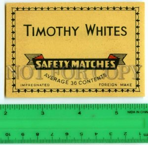 500229 Thimothy Whites Foreign make Vintage match label